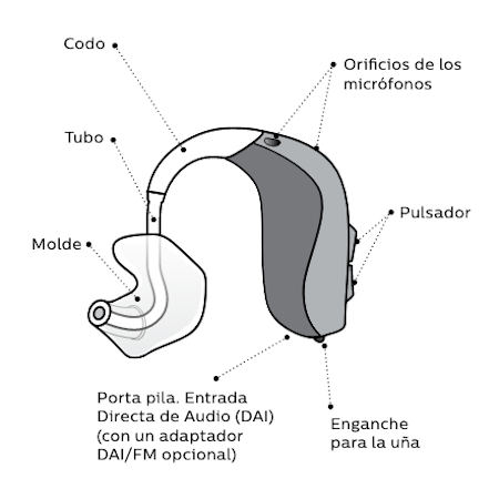 Partes de un Audífono